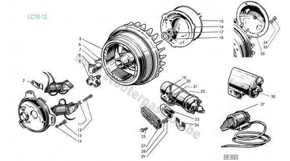 Allumage  Lambretta Serie 2 LI 125-150, TV 175