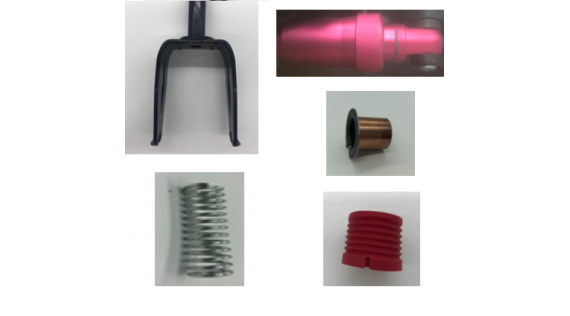 Voorvork en ophanging elektische step Power Zero Z8