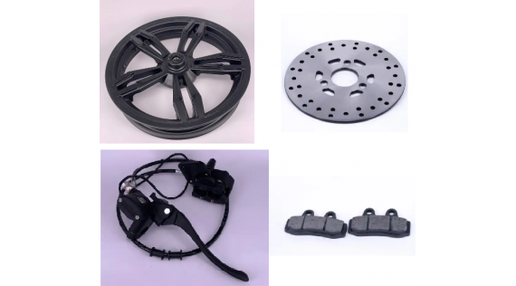 Band, rem en wiel voor elektrische scooter Vässla 2