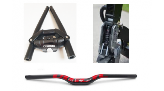 Potence, guidon et système de verrouillage pour trottinette Currus NF10