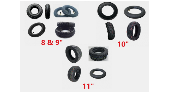 Banden en binnenbanden voor elektrische steps