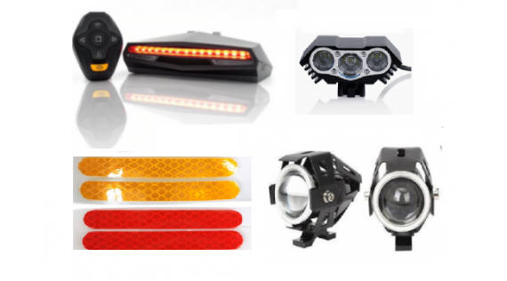 Eclairage de sécurité et éclairage LED pour trottinette électrique