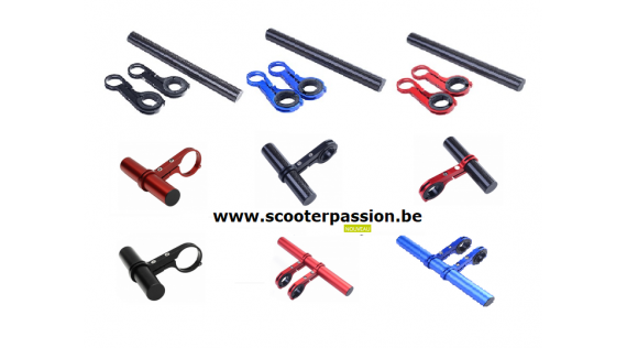 Extension guidon support d'accessoires trottinettes électriques