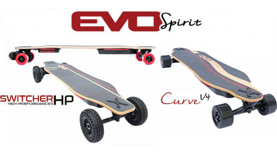 Skateboards et longboards électriques EVO SPIRIT