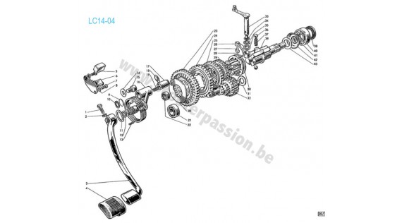 Système de kick et boîte de vitesses
