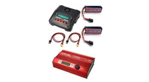 Lipo batterijen, opladers, efuel powerstation, kables, adaptators en toebehoren RC