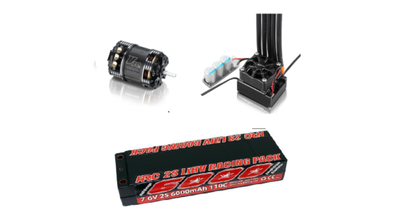 Moteurs, variateurs et batterie lipo voiture rc 1/10 SNRC R3