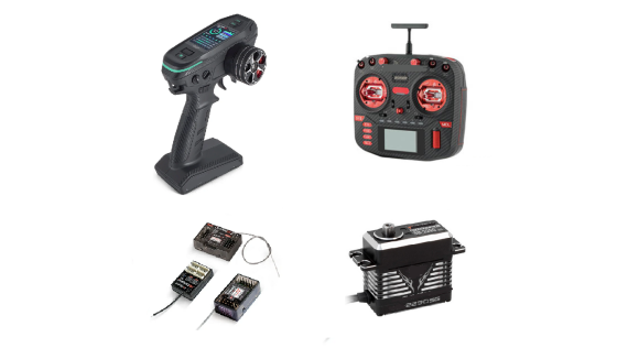 Radio, récepteurs, servos, gyroscopes et accessoires 