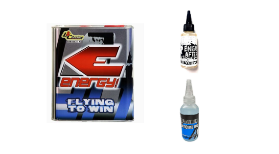 Nitrobrandstof , benzine en smeersmiddel voor RC auto's