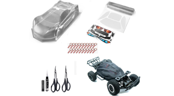 Body RC auto's, toebehoren en stofbeschermingsnet