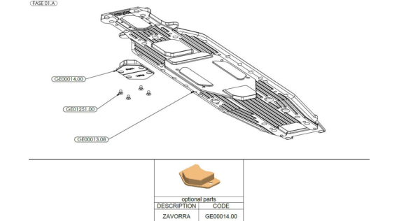 Frame rc auto 1/5 Genius XR4