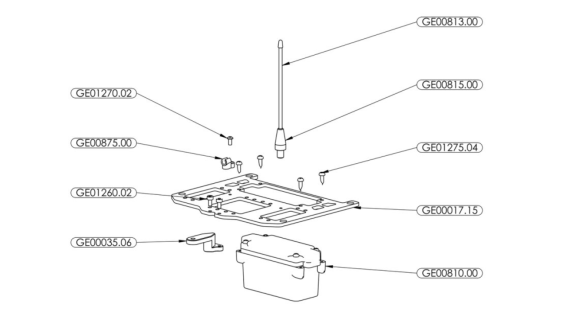 Servos, platines servos et boitier de protection récepteur voiture rc Genius XR4