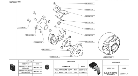Koppelingsonderdelen rc auto 1/5 Genius XR4 