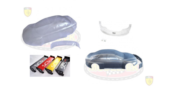 Carrosserie, aileron et parechoc voiture rc 1/5 Genius XR4