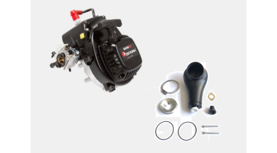 Moteur Zenoah G230RC3, pièces moteur et fitre à air voiture rc Genius XR4