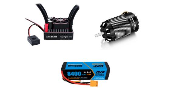 Moteurs, variateurs et batteries Lipo voiture SNRC GT 1/8 S86E-PRO