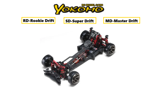 RC auto's DRIFT YOKOMO RD, SD, MD