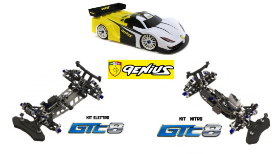RC auto's elektrische en nitro GT 1/8 GENIUS GTC8.23 ECO NITRO et onderdelen