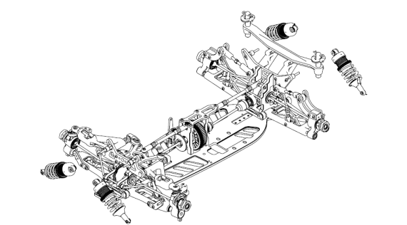 Onderdelen en opties rc auto's GT 1/8 GENIUS GTC8.23 GTC8.25 ECO en Nitro