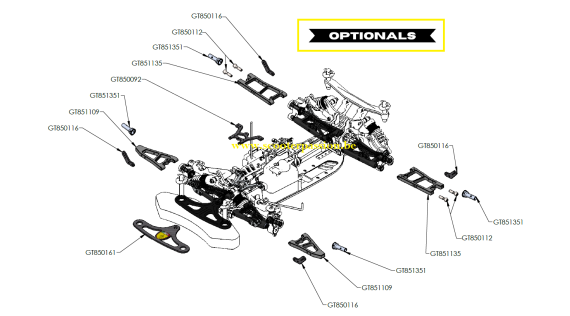 Opties en upgrade RC auto GT 1/8 GENIUS GTC8.23