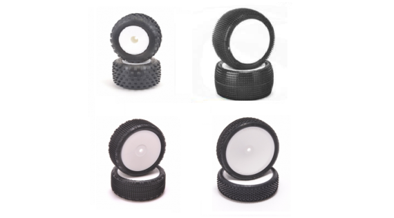 OFF ROAD 1/10 gelijmde en gemonteerde banden sets