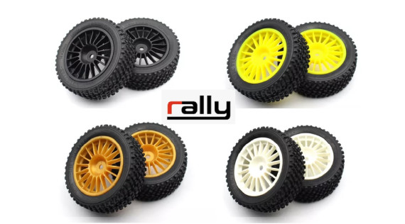 Pneus voiture RC 1/10 RALLY