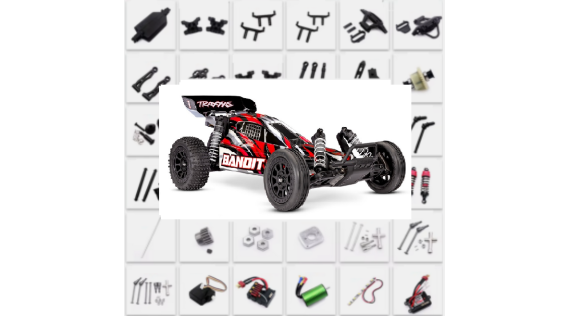 Pièces détachées et options TRAXXAS BANDIT