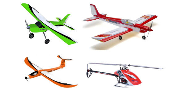 Rc vliegtuigen, helikopters en zweefvliegtuigen