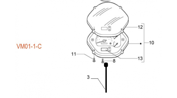 Compteur de vitesse et transmission