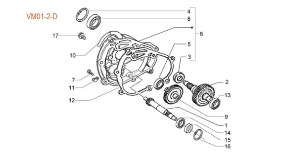 Transmission de roue arrière