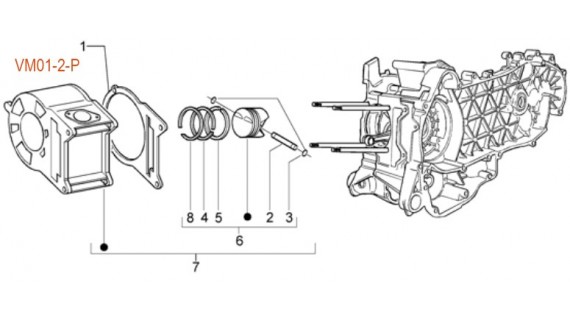 Pince de poignée de piston de cylindre