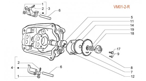 Support de levier de culbuteur