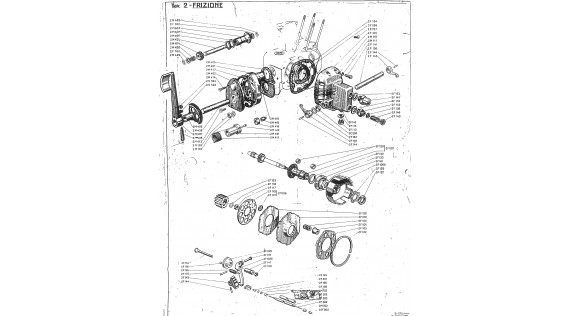 Embrayage et système de kick Lambretta A