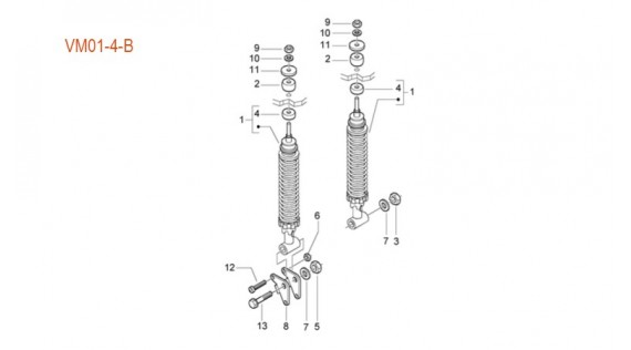 Amortisseurs arrière