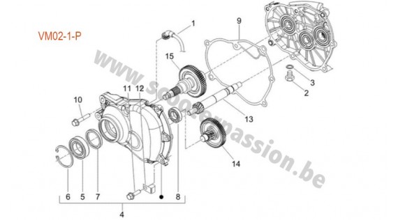 Transmission de roue arrière