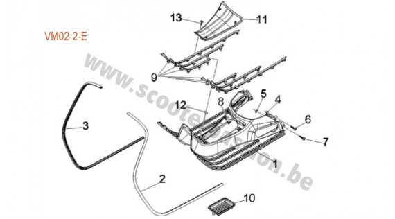 Baguettes, tapis de plancher et contour de tablier