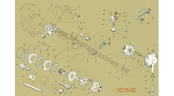 Vilebrequin et embrayage