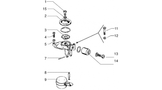 Flotteur, pointeau et filtre