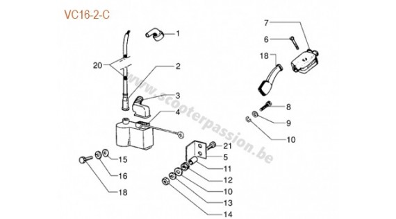 Boitier d'allumage CDI et boitier connexion