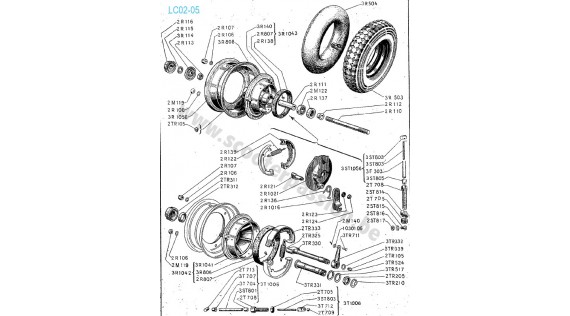 Freins et roue Lambretta B