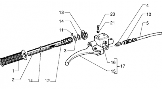 Guidon  - frein avant