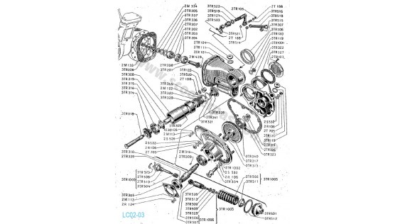 Achter overbrugging Lambretta B