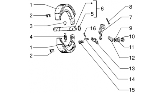 Garnitures de frein arrière