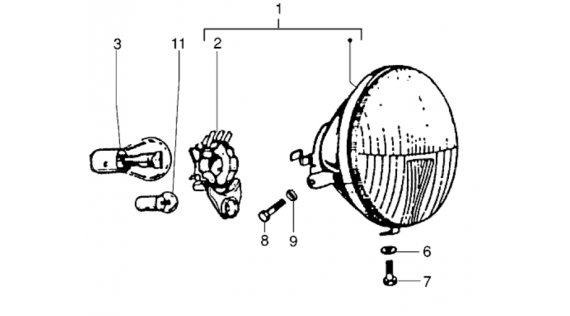 Groupe optique avant 