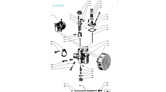 Carburateur DELLORTO Lambretta C