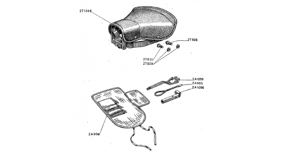Selle et trousse à outils Lambretta B