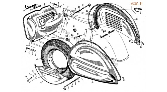 Châssis et emblème Rally 180