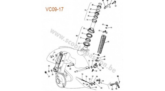 Roulements de fourche, neiman 