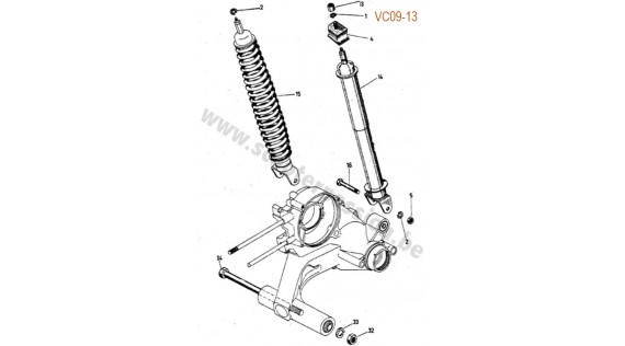 Amortisseur arrière