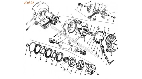 Vilebrequin et embrayage